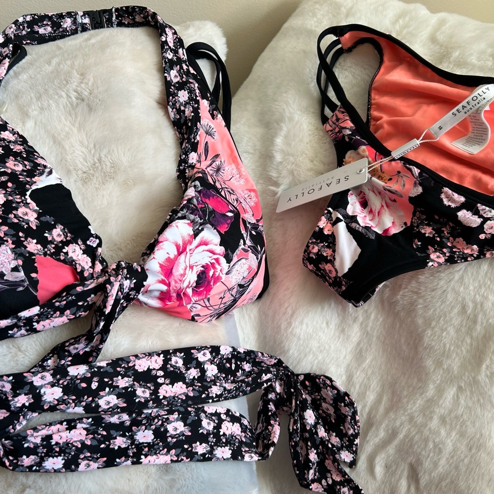 Seafolly Ocean Rose Wrap Bralette Bikini